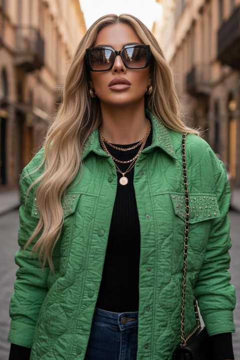 Jakna PLORILDA GREEN, Boja: zelena, IVET.HR - MODERNA ODJEĆA