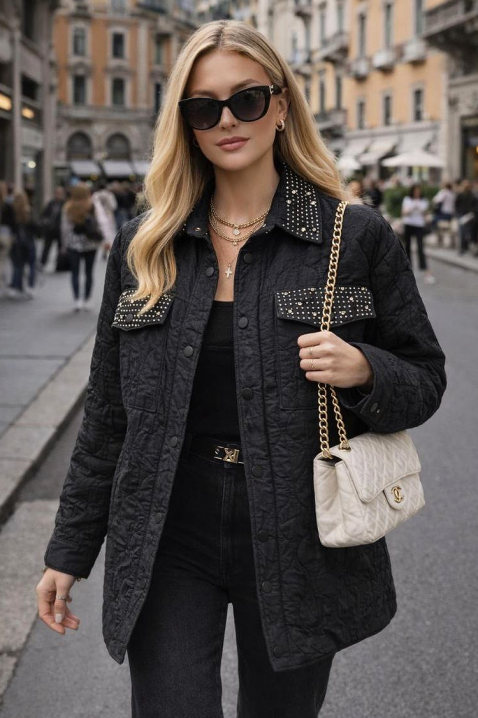 Jakna PLORILDA BLACK, Boja: crna, IVET.HR - MODERNA ODJEĆA