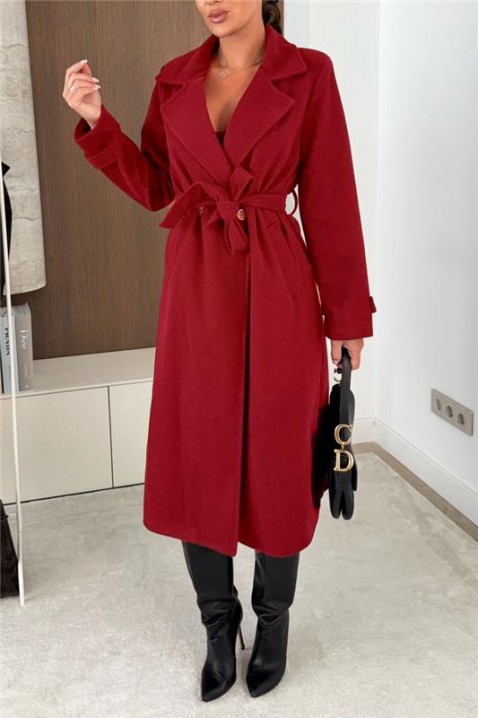 Trench kaput GRENOLFA BORDO, Boja: bordo, IVET.HR - MODERNA ODJEĆA