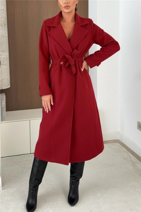 Trench kaput GRENOLFA BORDO, Boja: bordo, IVET.HR - MODERNA ODJEĆA