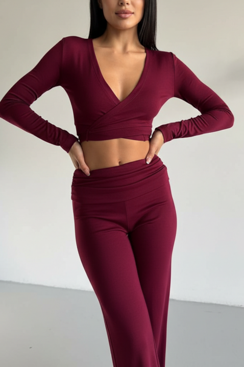 Komplet PERTOVA BORDO, Boja: bordo, IVET.HR - MODERNA ODJEĆA