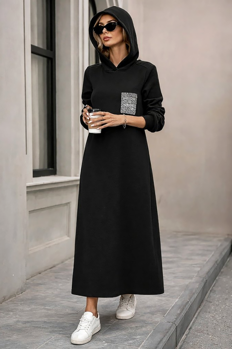 Haljina ASEMDOLA, Boja: crna, IVET.HR - MODERNA ODJEĆA