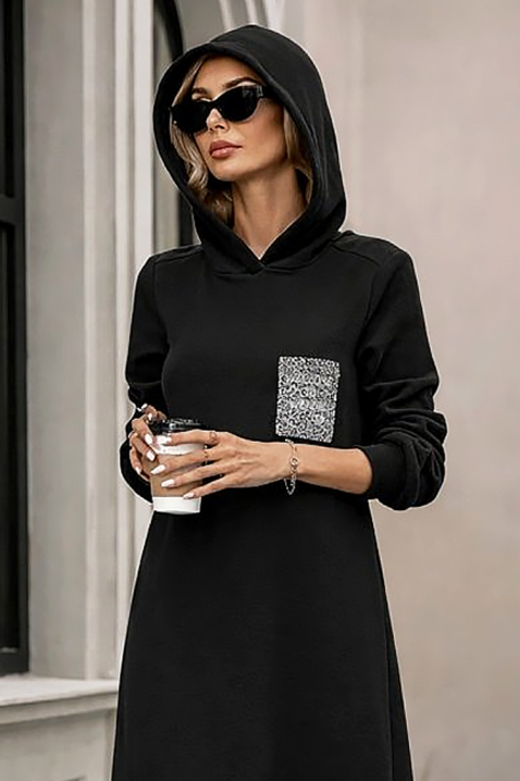 Haljina ASEMDOLA, Boja: crna, IVET.HR - MODERNA ODJEĆA