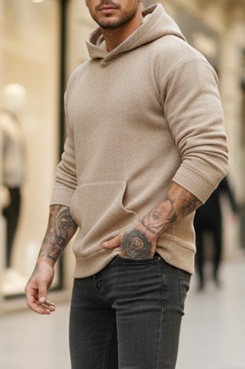 Muška dukserica MINREFO, Boja: bež, IVET.HR - MODERNA ODJEĆA