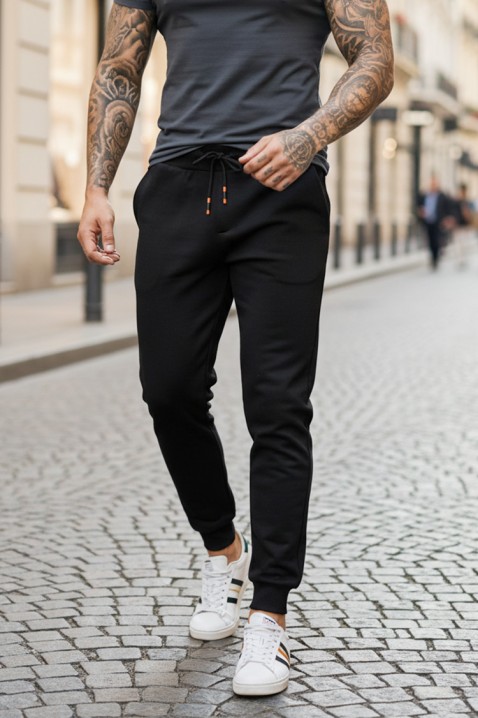 Muške hlače TIRZO BLACK, Boja: crna, IVET.HR - MODERNA ODJEĆA