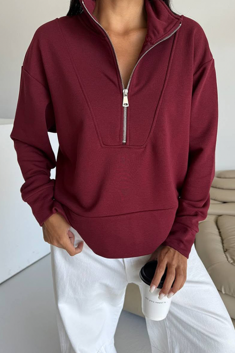 Dukserica KLOBERFA BORDO, Boja: crna, IVET.HR - MODERNA ODJEĆA