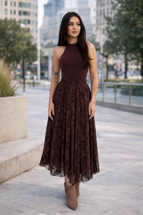 Suknja LOPLANDA, Boja: smeđa, IVET.HR - MODERNA ODJEĆA