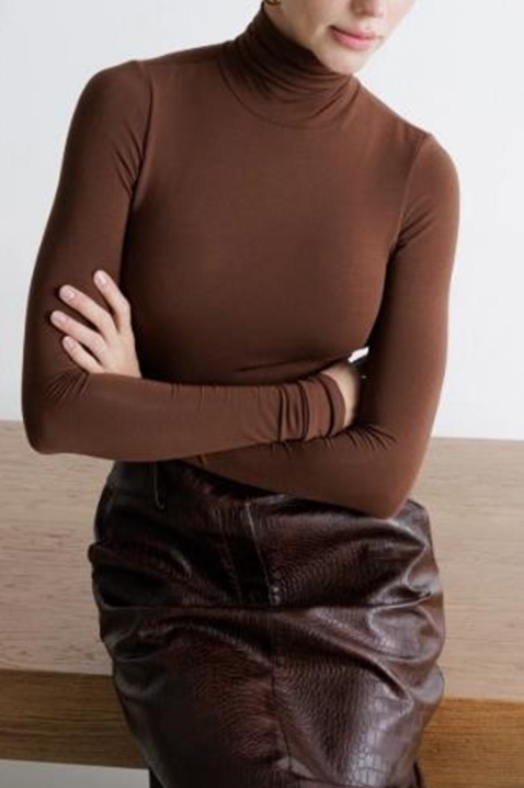 Bodi - bluza BELVOSTA, Boja: smeđa, IVET.HR - MODERNA ODJEĆA