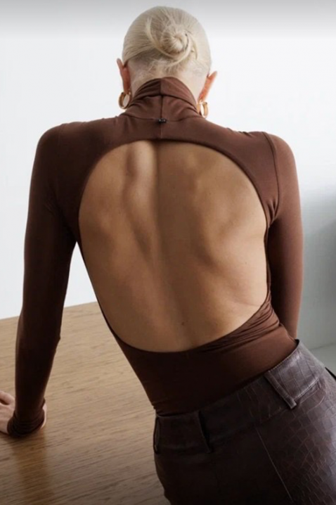 Bodi - bluza BELVOSTA, Boja: smeđa, IVET.HR - MODERNA ODJEĆA