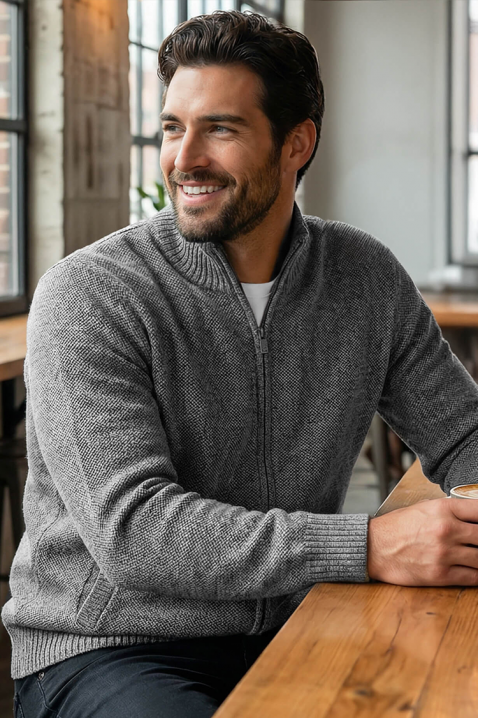 Muški kardigan TIMBO GRAFIT, Boja: grafitna, IVET.HR - MODERNA ODJEĆA