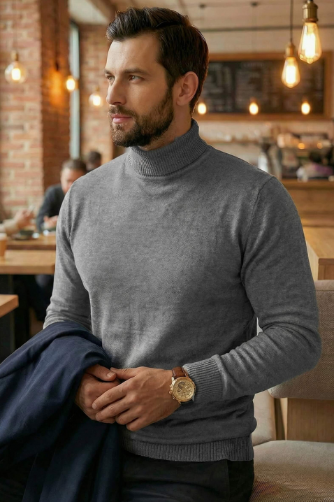 Muški džemper BENZEMO GREY, Boja: siva, IVET.HR - MODERNA ODJEĆA