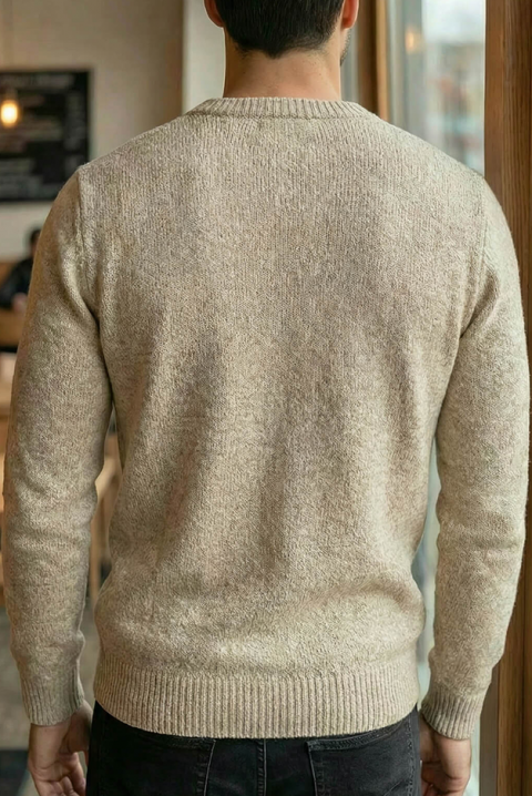 Muški džemper KARELDO BEIGE, Boja: bež, IVET.HR - MODERNA ODJEĆA