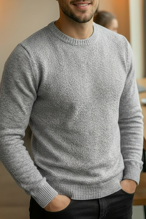 Muški džemper KARELDO GREY, Boja: siva, IVET.HR - MODERNA ODJEĆA