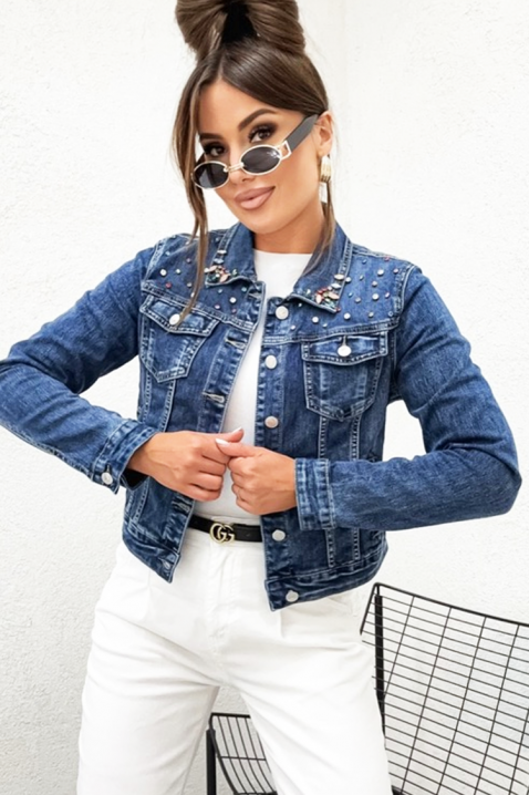 Teksas jakna ELVRINDA, Boja: tamnoplava, IVET.HR - MODERNA ODJEĆA