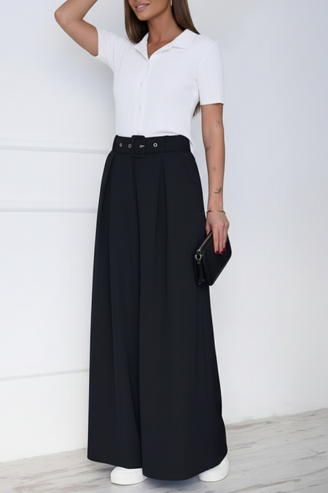 Hlače LEVIONZA BLACK, Boja: crna, IVET.HR - MODERNA ODJEĆA