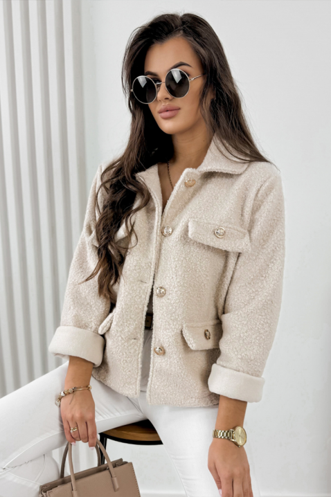 Jakna REDIOLJA BEIGE, Boja: bež, IVET.HR - MODERNA ODJEĆA