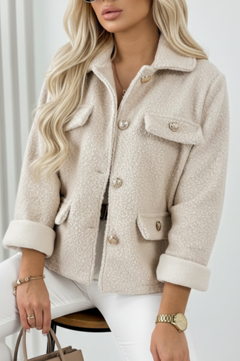 Jakna REDIOLJA BEIGE, Boja: bež, IVET.HR - MODERNA ODJEĆA