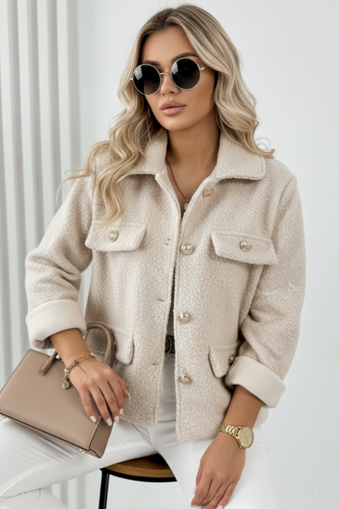 Jakna REDIOLJA BEIGE, Boja: bež, IVET.HR - MODERNA ODJEĆA