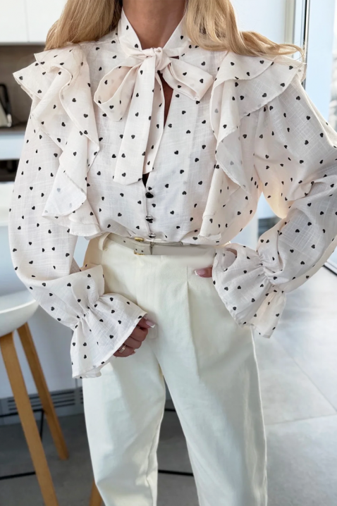 Ženska košulja SROVOLZA ECRU, Boja: drap, IVET.HR - MODERNA ODJEĆA