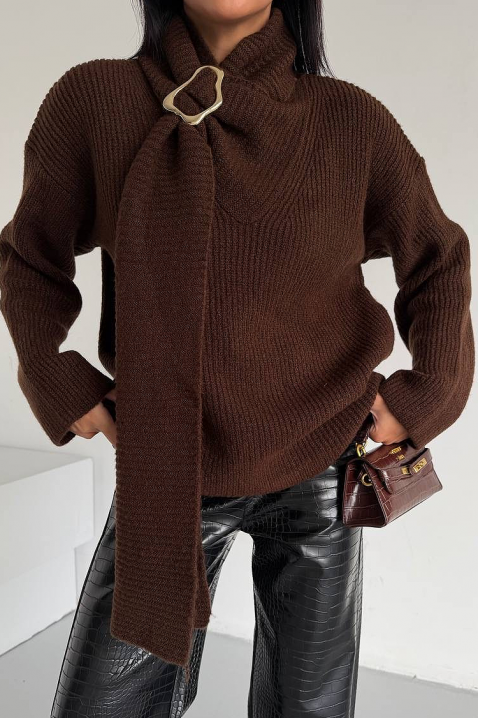 Džemper MIKONZA BROWN, Boja: smeđa, IVET.HR - MODERNA ODJEĆA