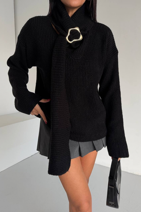 Džemper MIKONZA BLACK, Boja: crna, IVET.HR - MODERNA ODJEĆA