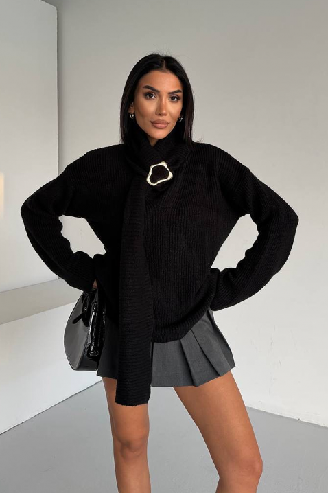 Džemper MIKONZA BLACK, Boja: crna, IVET.HR - MODERNA ODJEĆA