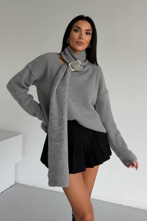 Džemper MIKONZA GREY, Boja: siva, IVET.HR - MODERNA ODJEĆA