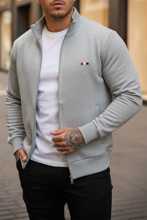 Muška dukserica NORONO LIGHT GREY, Boja: svjetlosiva, IVET.HR - MODERNA ODJEĆA