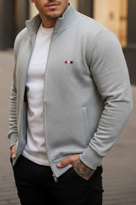 Muška dukserica NORONO LIGHT GREY, Boja: svjetlosiva, IVET.HR - MODERNA ODJEĆA