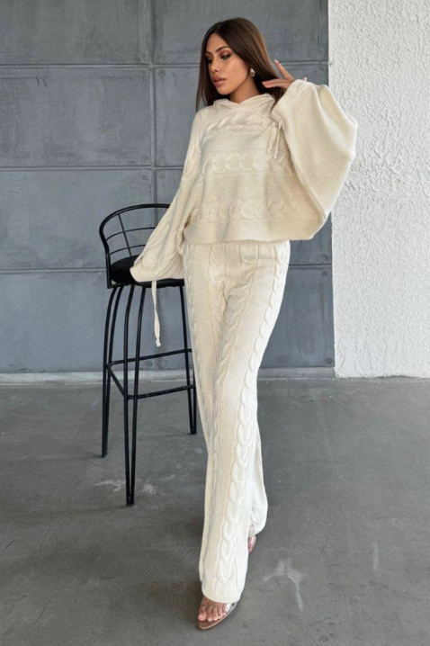 Komplet VOLZENA ECRU, Boja: drap, IVET.HR - MODERNA ODJEĆA