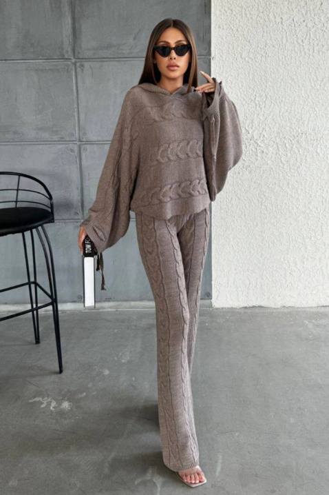 Komplet VOLZENA MOCHA, Boja: moka, IVET.HR - MODERNA ODJEĆA