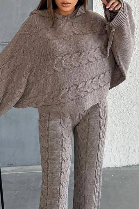 Komplet VOLZENA MOCHA, Boja: moka, IVET.HR - MODERNA ODJEĆA