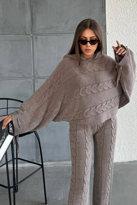 Komplet VOLZENA MOCHA, Boja: moka, IVET.HR - MODERNA ODJEĆA