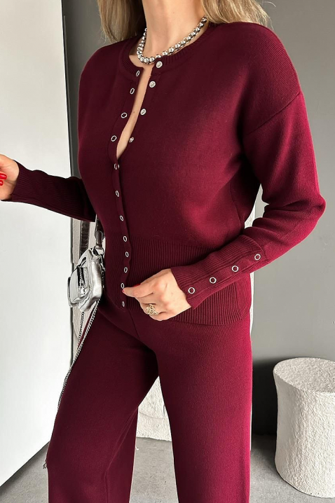 Komplet ELZORANA BORDO, Boja: bordo, IVET.HR - MODERNA ODJEĆA