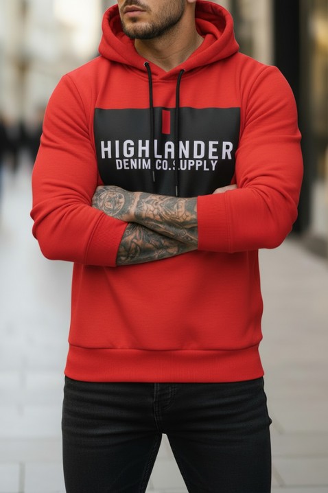 Muška dukserica MEFRIDO RED, Boja: crvena, IVET.HR - MODERNA ODJEĆA