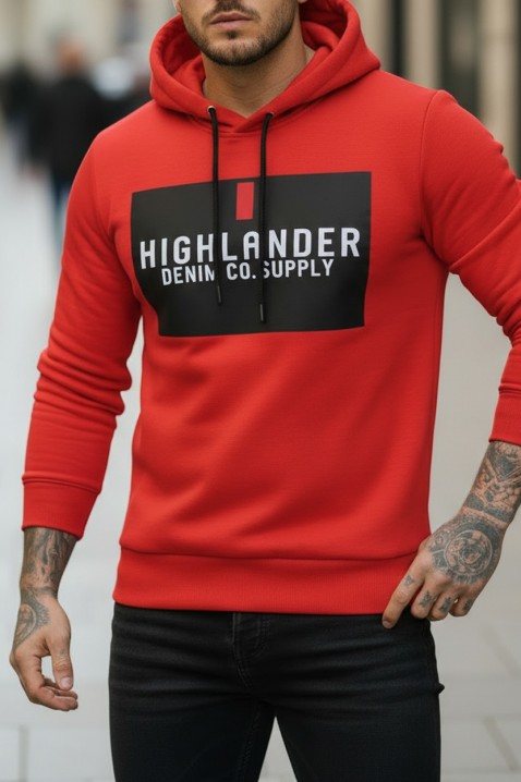 Muška dukserica MEFRIDO RED, Boja: crvena, IVET.HR - MODERNA ODJEĆA