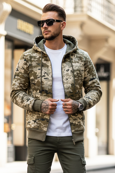 Muška dukserica DERIFO, Boja: kaki, IVET.HR - MODERNA ODJEĆA