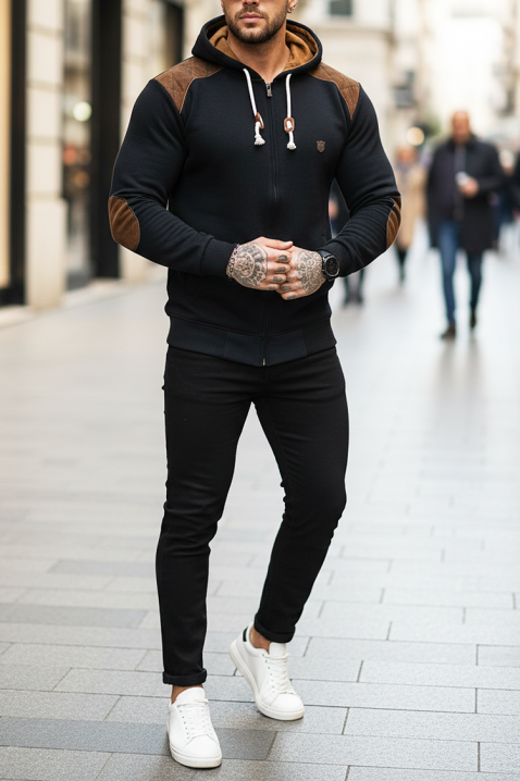 Muška dukserica ZORFOZO BLACK, Boja: crna, IVET.HR - MODERNA ODJEĆA