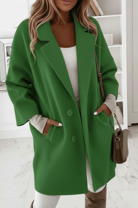 Kaput OLFONJA GREEN, Boja: zelena, IVET.HR - MODERNA ODJEĆA