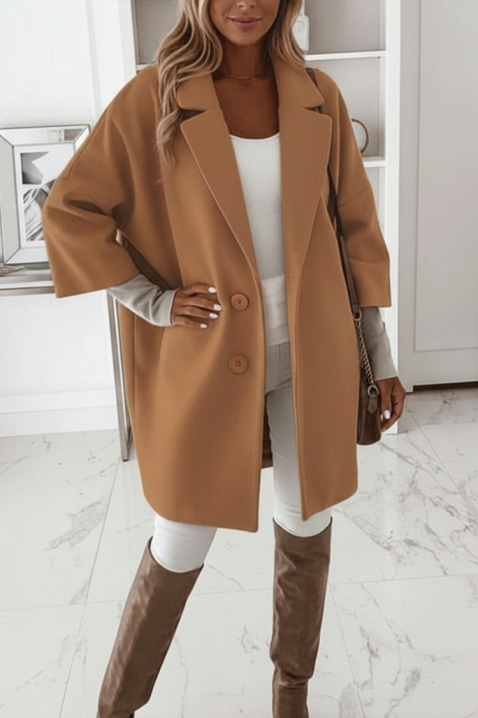 Kaput OLFONJA CAMEL, Boja: svjetlosmeđa, IVET.HR - MODERNA ODJEĆA