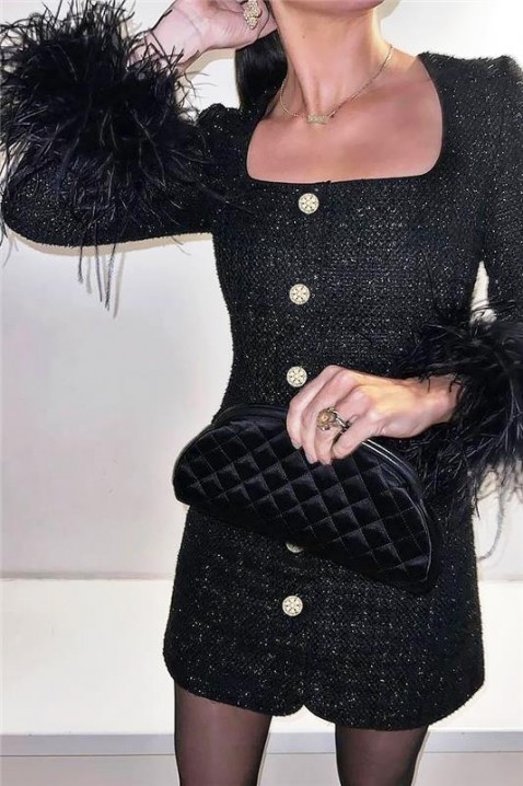 Haljina MIRFELDA BLACK, Boja: crna, IVET.HR - MODERNA ODJEĆA