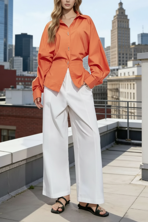 Ženska košulja ADELINZA ORANGE, Boja: narančasta, IVET.HR - MODERNA ODJEĆA