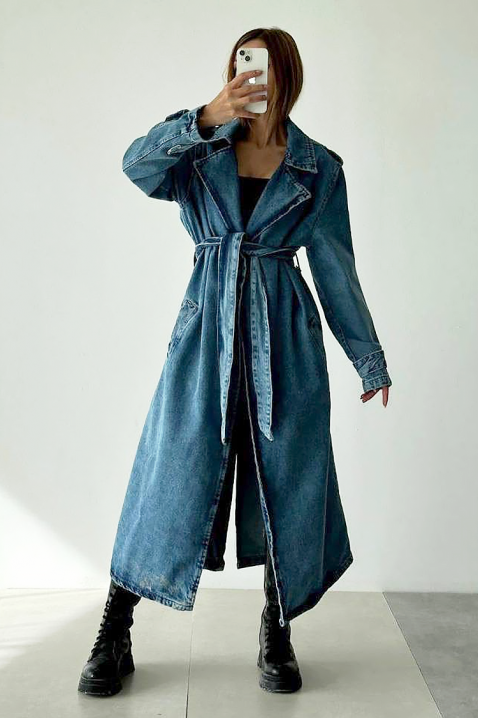 Trench kaput ZUARDA, Boja: plava, IVET.HR - MODERNA ODJEĆA