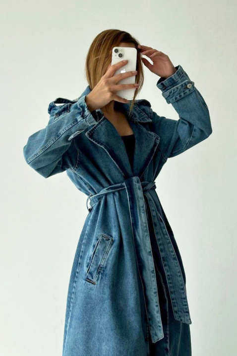 Trench kaput ZUARDA, Boja: plava, IVET.HR - MODERNA ODJEĆA