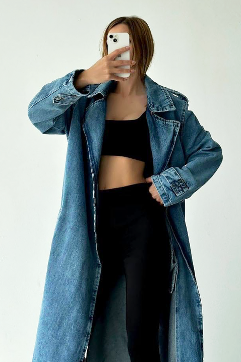 Trench kaput ZUARDA, Boja: plava, IVET.HR - MODERNA ODJEĆA