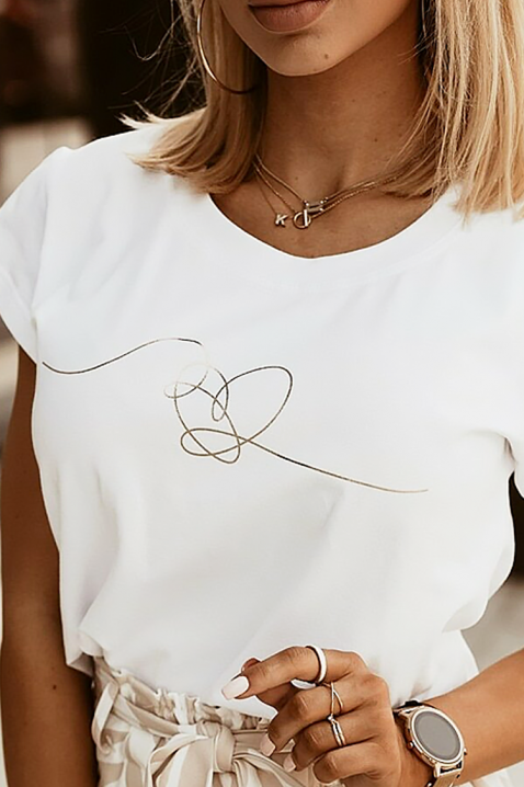 Majica HROVILDA, Boja: bijela, IVET.HR - MODERNA ODJEĆA