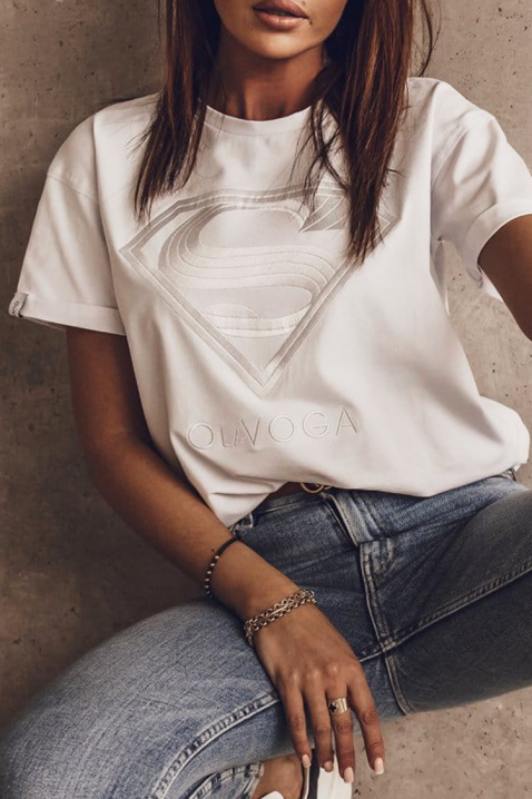 Majica SUPRINDA, Boja: bijela, IVET.HR - MODERNA ODJEĆA