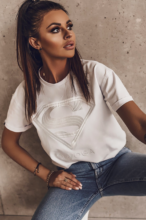 Majica SUPRINDA, Boja: bijela, IVET.HR - MODERNA ODJEĆA