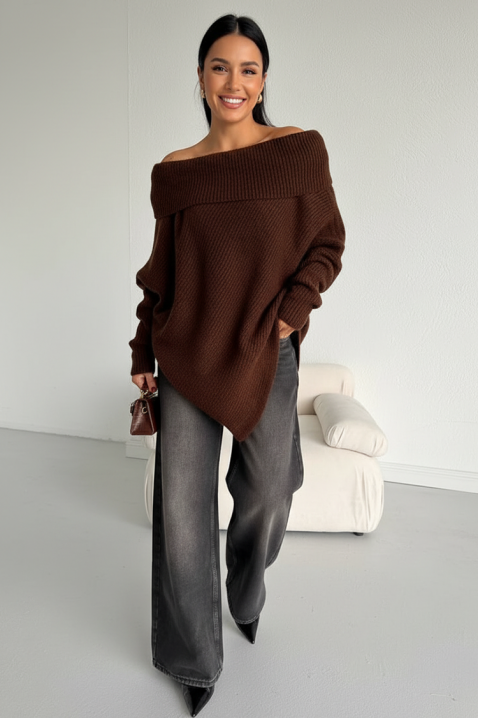 Džemper FIONDELA BROWN, Boja: smeđa, IVET.HR - MODERNA ODJEĆA