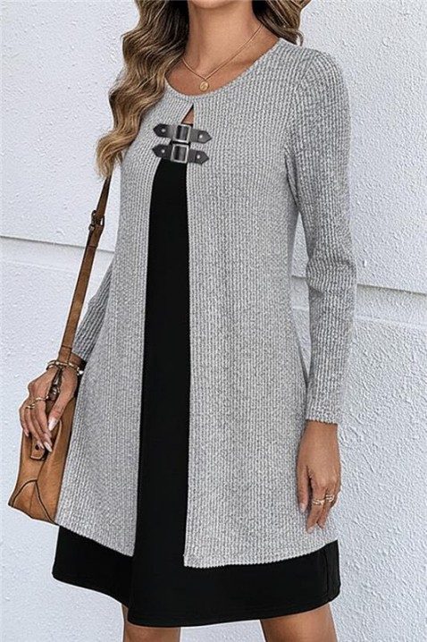 Haljina LIKRENA, Boja: siva, IVET.HR - MODERNA ODJEĆA